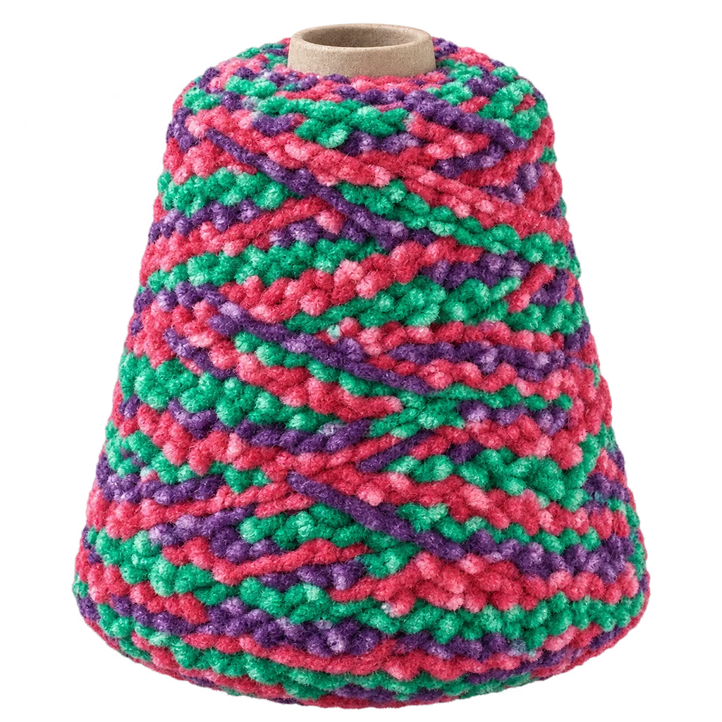 Polyester Chenille — Baly yarn photograph — illustrative scene