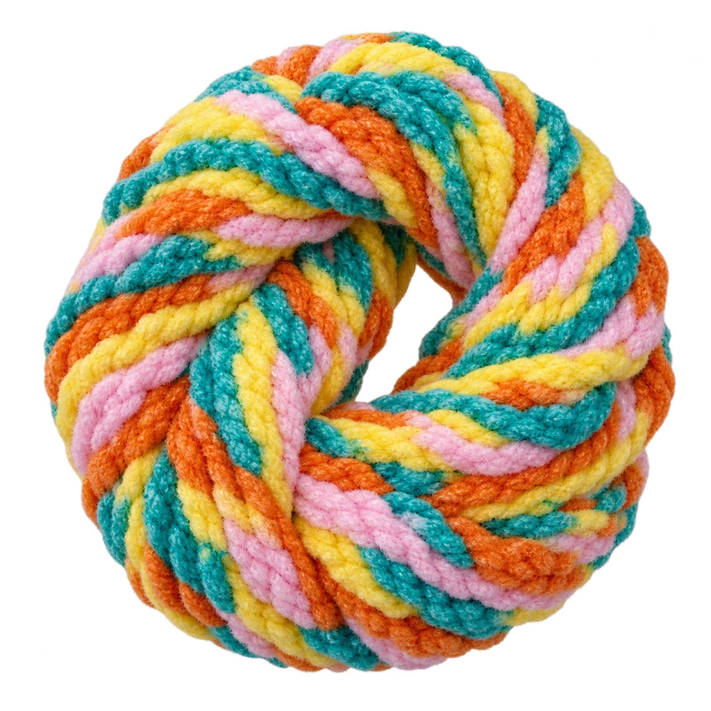 Polyester Chenille Space Dyed — Baly yarn photograph — illustrative scene