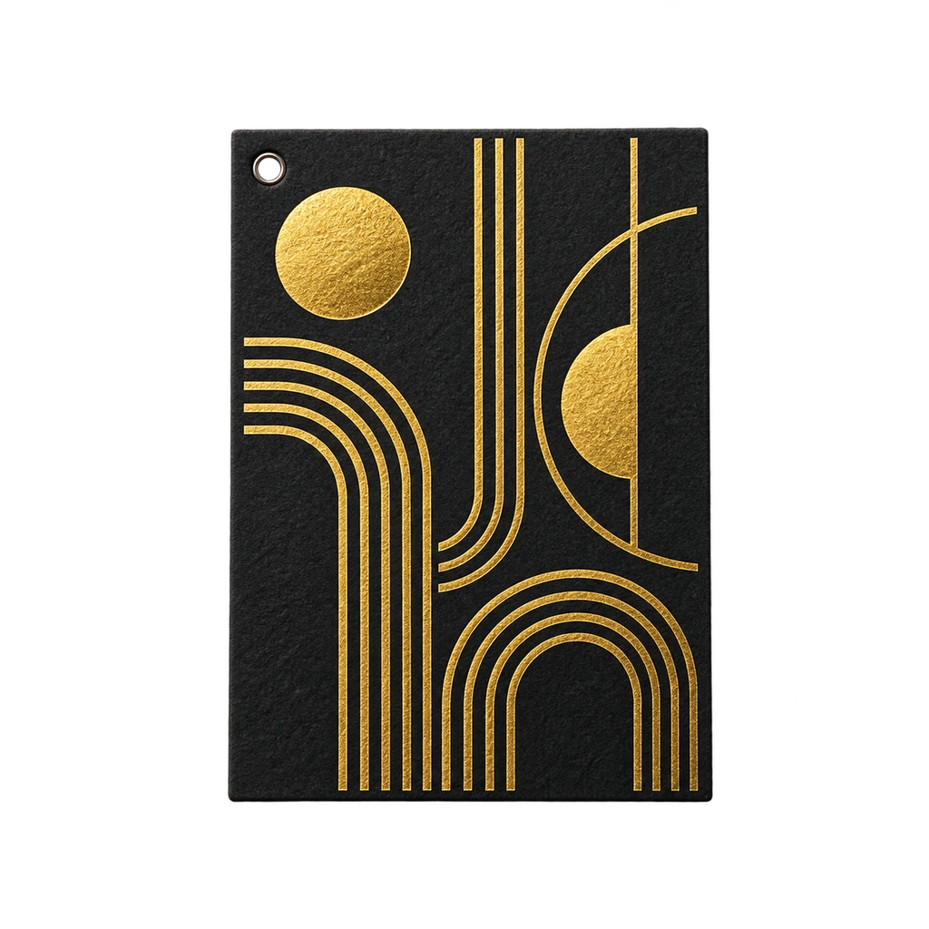 Hang Tag Printing — Baly product photograph — illustrative scene