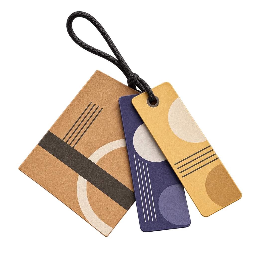 Hang Tag Printing — Baly product photograph — illustrative scene